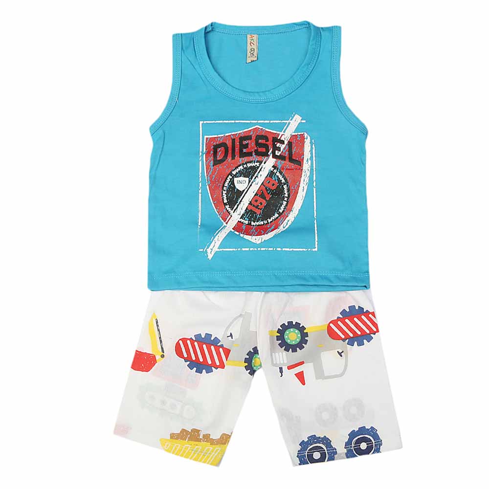 Boys Sando Suit - Blue, Kids, Boys Sets And Suits, Chase Value, Chase Value
