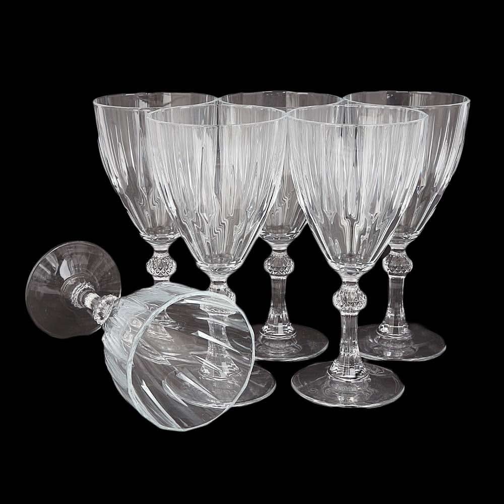 Diamond Stem  6 Pcs Glass Set, Home & Lifestyle, Glassware & Drinkware, Chase Value, Chase Value