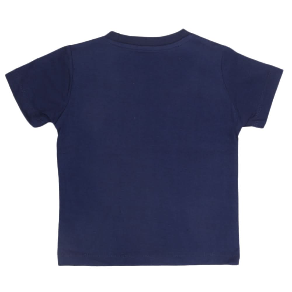 Boys Half Sleeves Printed T-Shirt - Navy Blue, Kids, Boys T-Shirts, Chase Value, Chase Value
