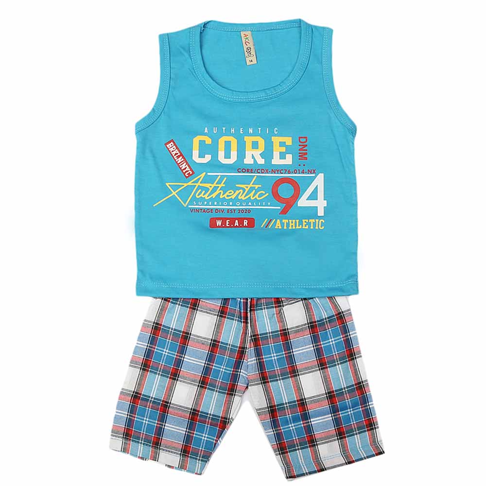 Boys Sando Suit - Blue, Kids, Boys Sets And Suits, Chase Value, Chase Value