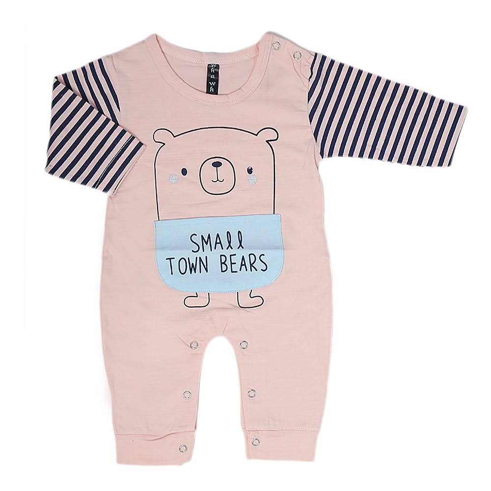 Newborn Boys Full Sleeves Romper - Pink, Kids, New Born Boys Rompers, Chase Value, Chase Value