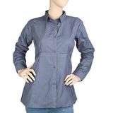 Women's Full Sleeves Casual Shirt - Grey, Women, T-Shirts And Tops, Chase Value, Chase Value