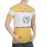 Men's Half Sleeves Round Neck T-Shirt - Yellow, Men, T-Shirts And Polos, Chase Value, Chase Value