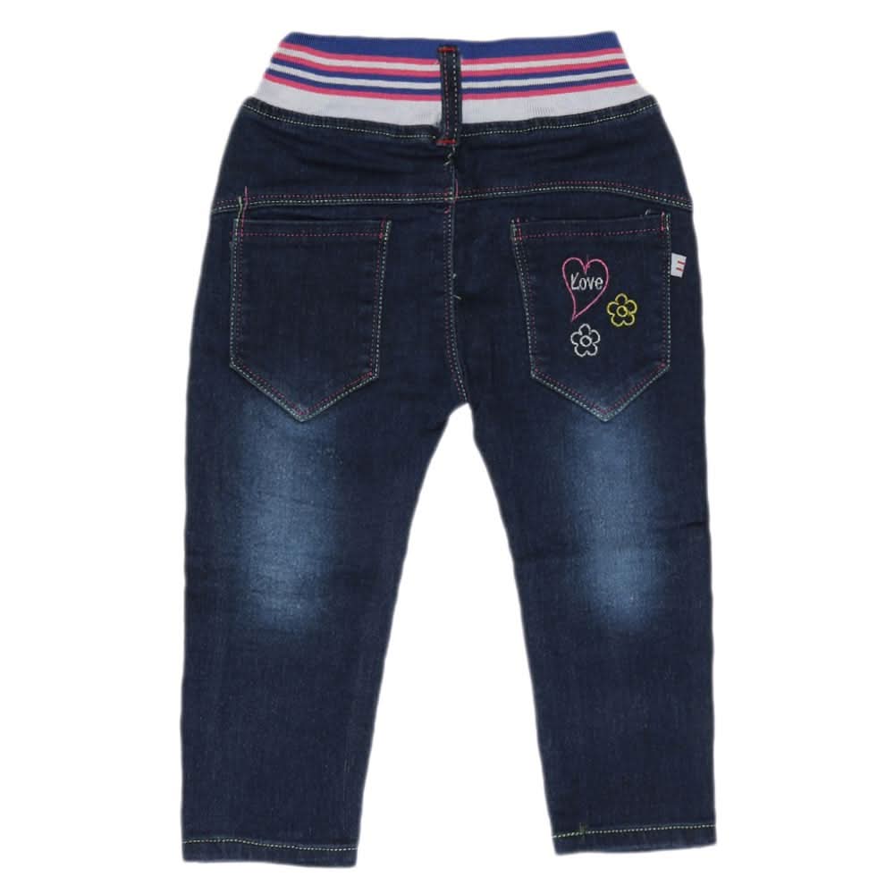 Girls Denim Pants - Blue, Kids, Pants And Capri, Chase Value, Chase Value