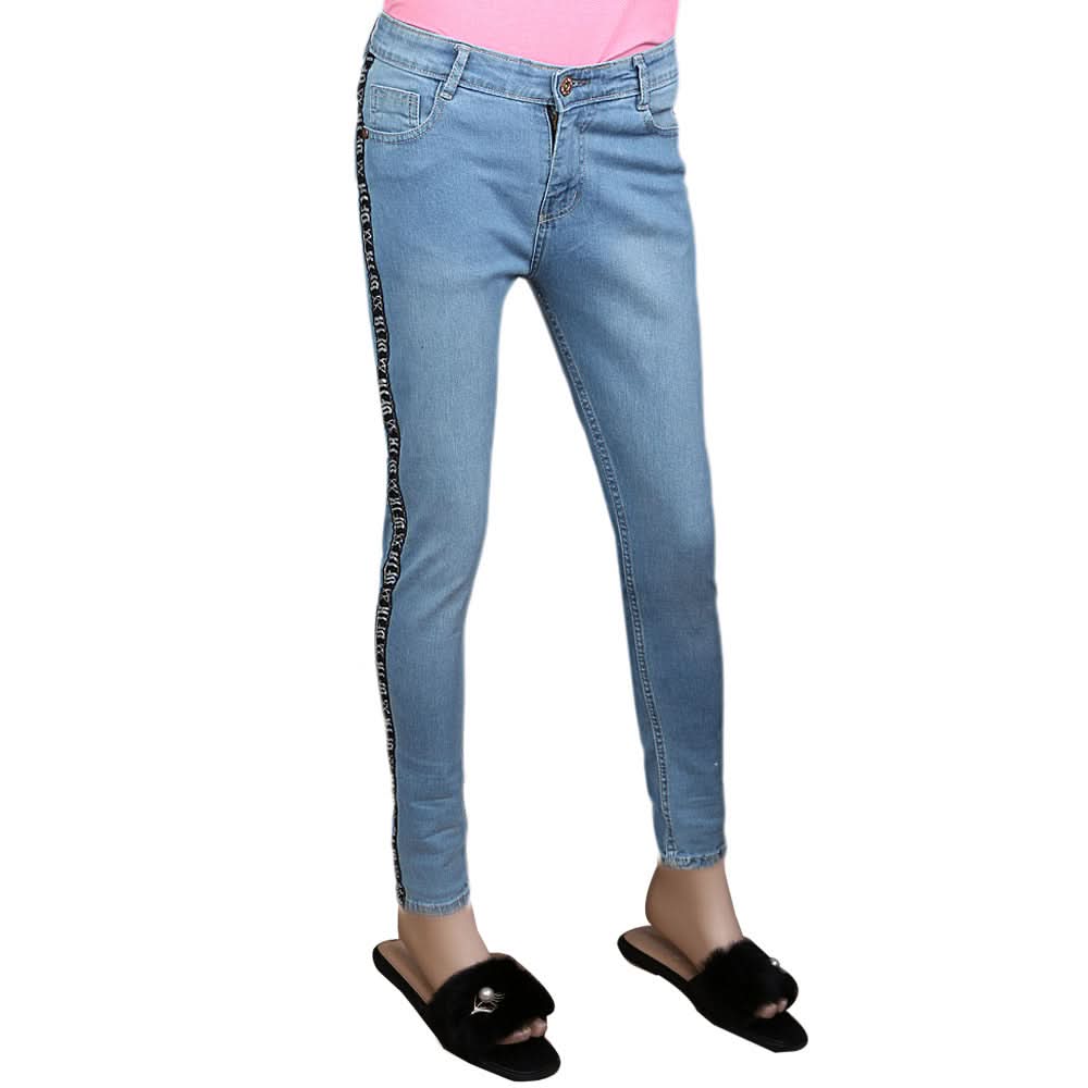 Women's Denim Pant - Light Blue, Women, Pants & Tights, Chase Value, Chase Value