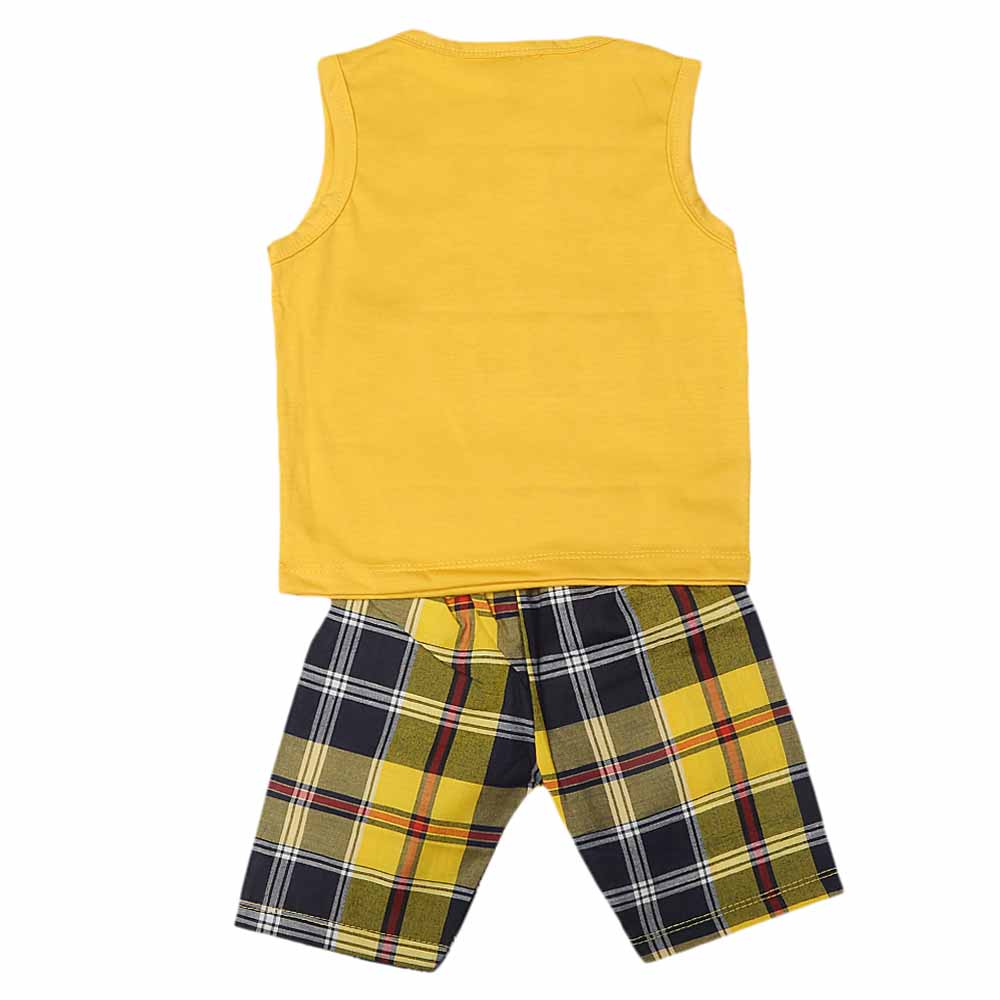 Boys Sando Suit - Yellow, Kids, Boys Sets And Suits, Chase Value, Chase Value