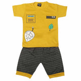 Boys Half Sleeves Suit 1305 - Mustard, Kids, Boys Sets And Suits, Chase Value, Chase Value