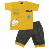 Boys Half Sleeves Suit 1305 - Mustard, Kids, Boys Sets And Suits, Chase Value, Chase Value
