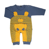 Newborn Boys Full Sleeves Romper - Steel Blue, Kids, New Born Boys Rompers, Chase Value, Chase Value