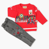 Boys Full Sleeves Suit - Red, Boys Sets & Suits, Chase Value, Chase Value