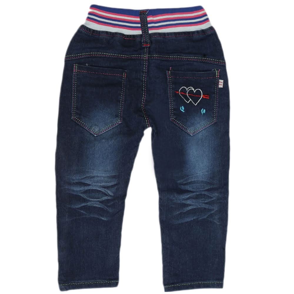 Girls Denim Pant - Blue, Kids, Pants And Capri, Chase Value, Chase Value