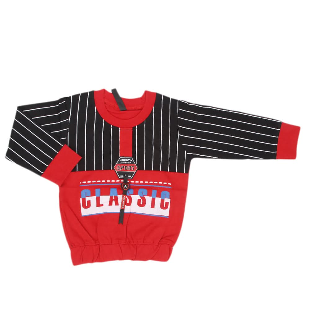 Boys Full Sleeves T-Shirt - Red, Kids, Boys T-Shirts, Chase Value, Chase Value