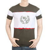 Men's Half Sleeves Round Neck T-Shirt - Green, Men, T-Shirts And Polos, Chase Value, Chase Value