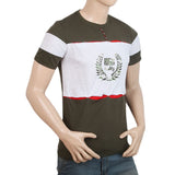 Men's Half Sleeves Round Neck T-Shirt - Green, Men, T-Shirts And Polos, Chase Value, Chase Value