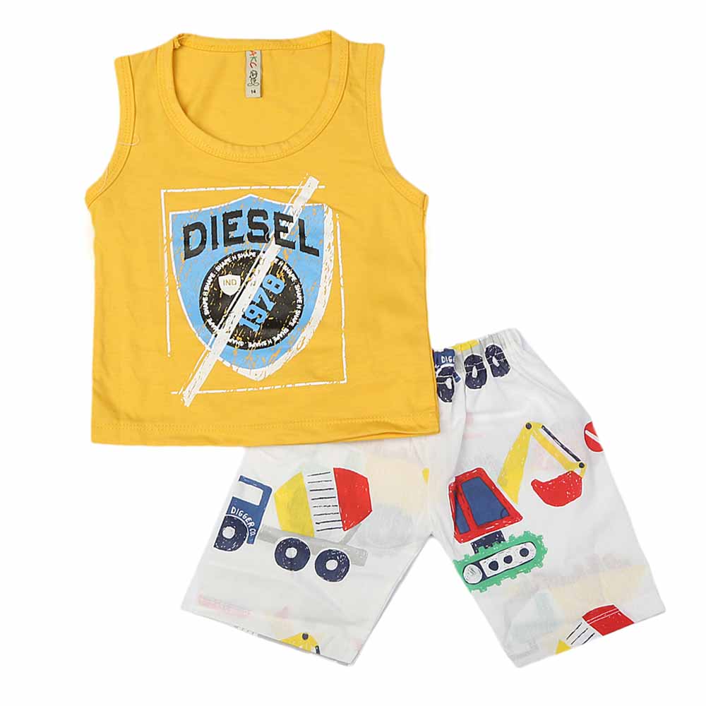 Boys Sando Suit - Yellow, Kids, Boys Sets And Suits, Chase Value, Chase Value