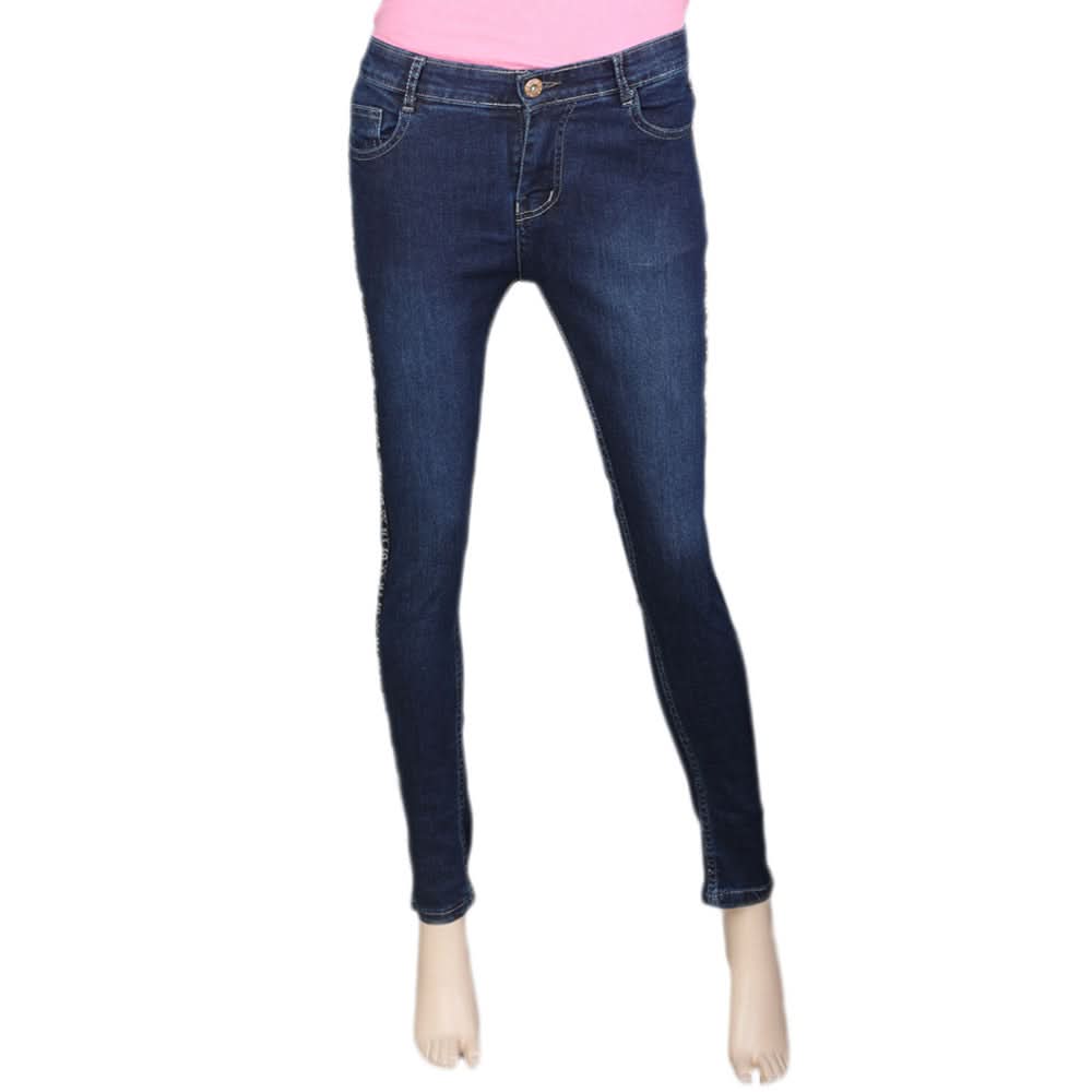 Women's Denim Pant - Dark Blue, Women, Pants & Tights, Chase Value, Chase Value