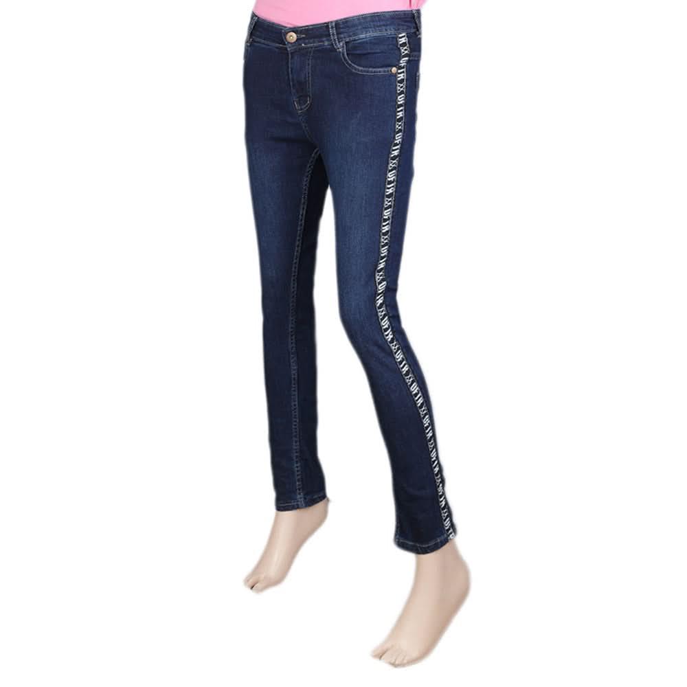 Women's Denim Pant - Dark Blue, Women, Pants & Tights, Chase Value, Chase Value