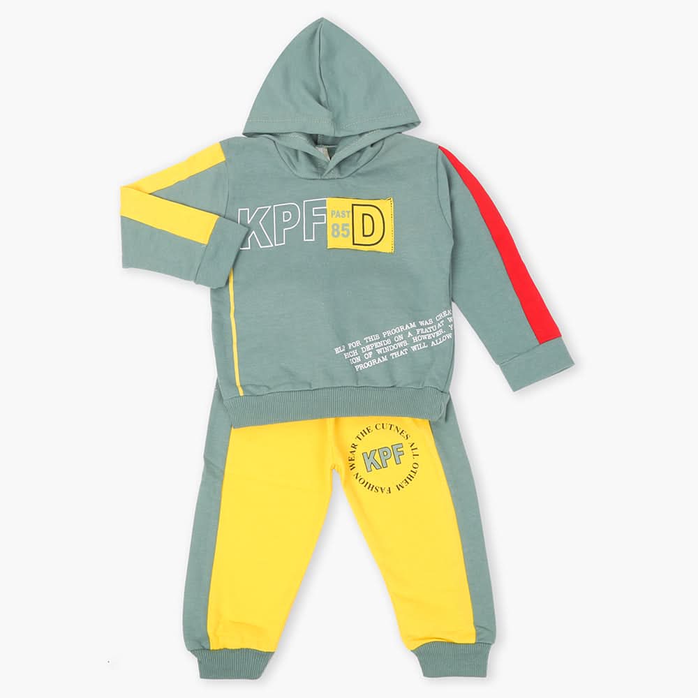 Boys Full Sleeves Pajama Suit - Green, Boys Sets & Suits, Chase Value, Chase Value