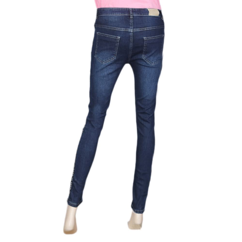 Women's Denim Pant - Dark Blue, Women, Pants & Tights, Chase Value, Chase Value