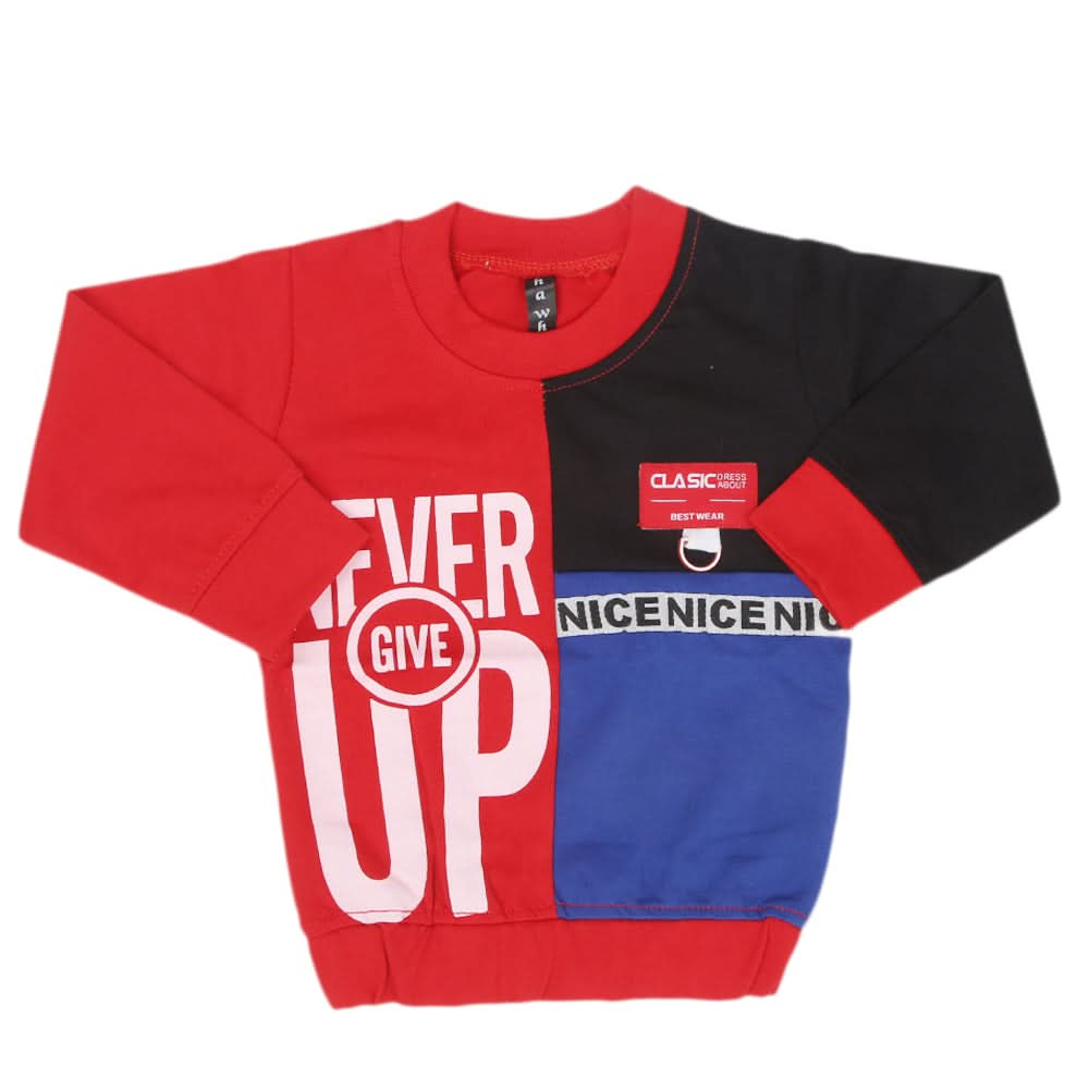 Boys Full Sleeves T-Shirt - Red, Kids, Boys T-Shirts, Chase Value, Chase Value