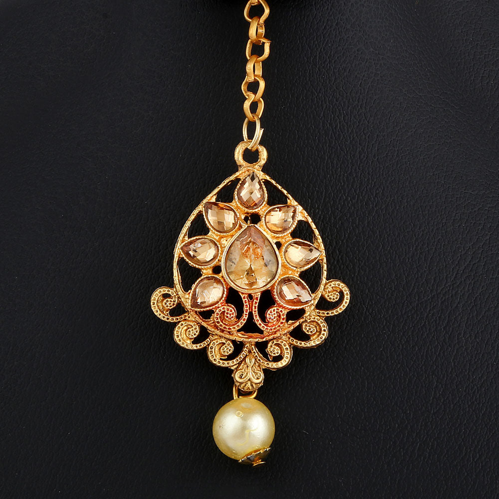 Women's Fancy Jewellery Set - Golden - test-store-for-chase-value