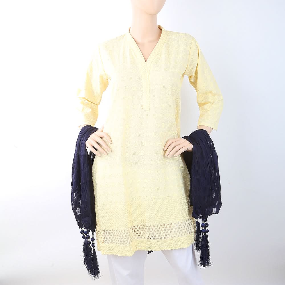 Women's Jacquard Paranda Dupatta - Navy Blue, Women, Dupatta, Chase Value, Chase Value