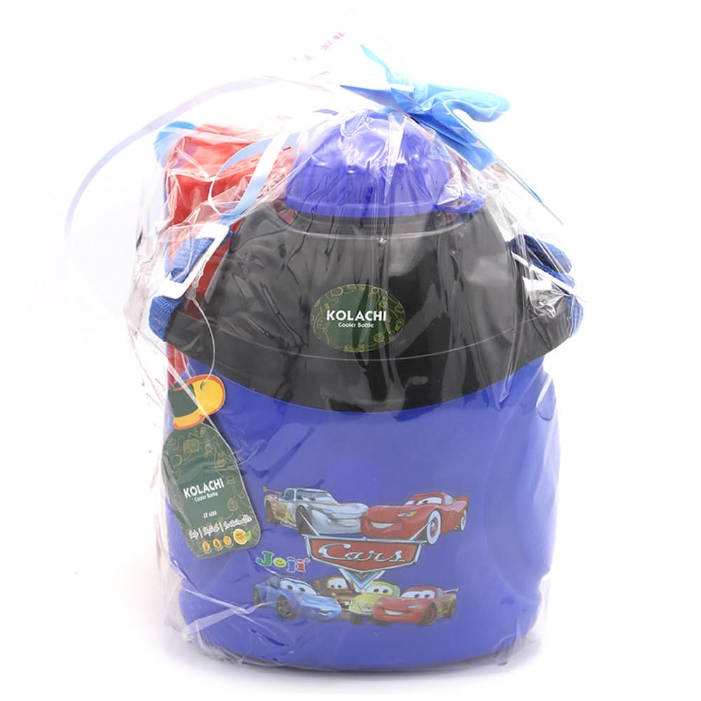 Water Bottle 600 ML with Lunch Box - Blue, Kids, Tiffin Boxes And Bottles, Chase Value, Chase Value