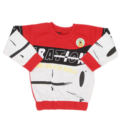 Boys Full Sleeves T-Shirt - Red, Kids, Boys T-Shirts, Chase Value, Chase Value