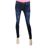 Women's Denim Pant - Dark Blue, Women, Pants & Tights, Chase Value, Chase Value