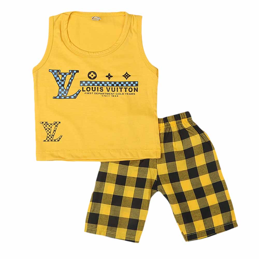 Boys Sando Suit - Yellow, Kids, Boys Sets And Suits, Chase Value, Chase Value