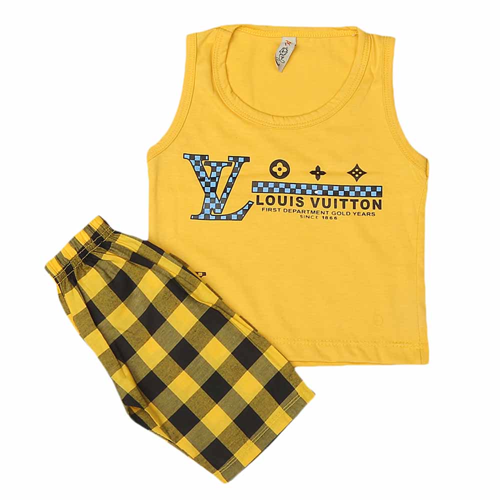 Boys Sando Suit - Yellow, Kids, Boys Sets And Suits, Chase Value, Chase Value