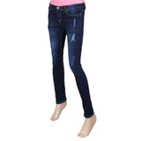 Women's Denim Pant - Dark Blue, Women, Pants & Tights, Chase Value, Chase Value