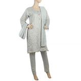 Women's 3Pcs Stitched Suit - Grey, Women, Shalwar Suits, Chase Value, Chase Value
