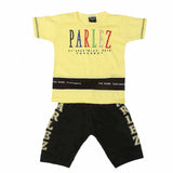 Boys Half Sleeves Suit - Yellow, Kids, Boys Sets And Suits, Chase Value, Chase Value