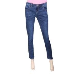 Women's Denim Pant - Dark Blue, Women, Pants & Tights, Chase Value, Chase Value