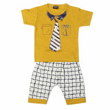Boys Half Sleeves Suit 1828 - Mustard, Kids, Boys Sets And Suits, Chase Value, Chase Value