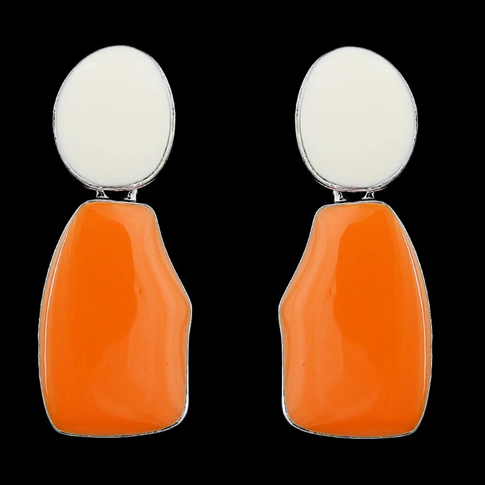 Women's Ear Tops - Orange, Women, Earrings & Tops, Chase Value, Chase Value