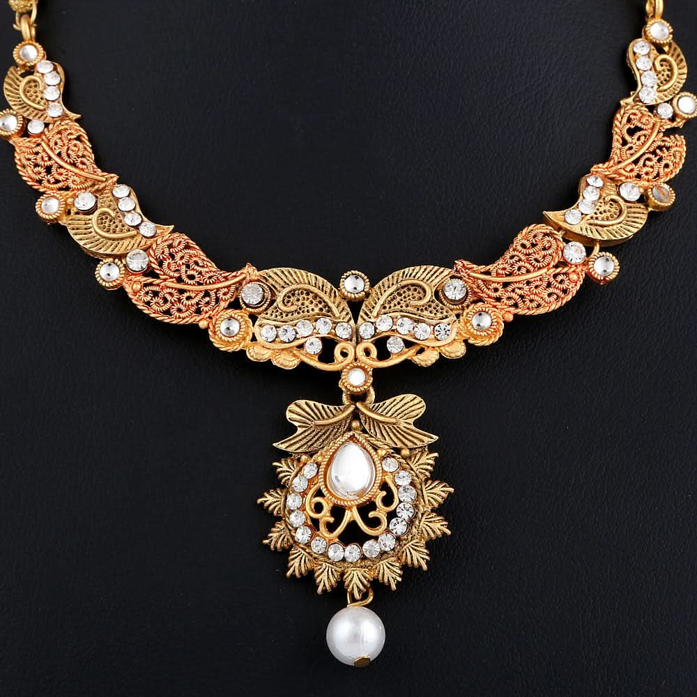 Women's Fancy Jewellery Set - Golden - test-store-for-chase-value