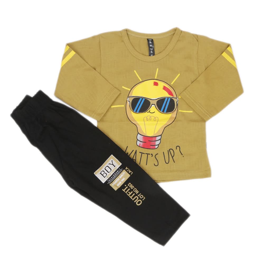 Boys Full Sleeves Suit - Mustard, Kids, Boys Sets And Suits, Chase Value, Chase Value