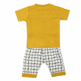 Boys Half Sleeves Suit 1828 - Mustard, Kids, Boys Sets And Suits, Chase Value, Chase Value