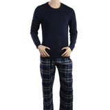 Men's Thermal Sleepwear 2 Pcs Set - Navy Blue Blue, Men, Nightwear, Chase Value, Chase Value