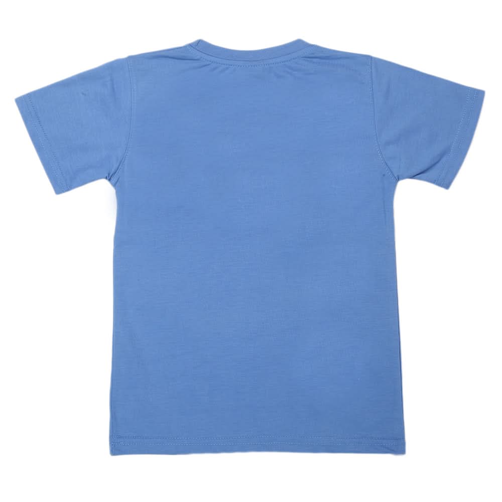 Boys Half Sleeves T-Shirt - Sky Blue, Kids, Boys T-Shirts, Chase Value, Chase Value