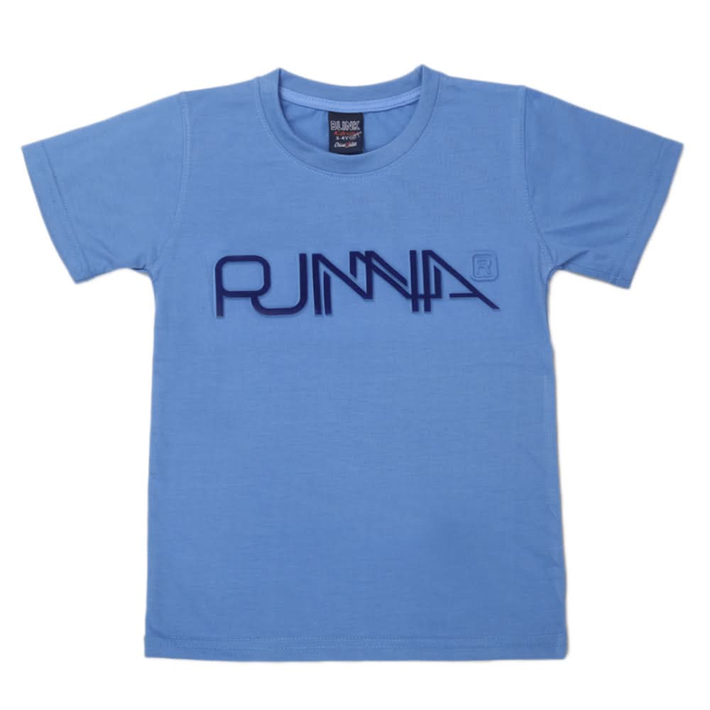 Boys Half Sleeves T-Shirt - Sky Blue, Kids, Boys T-Shirts, Chase Value, Chase Value