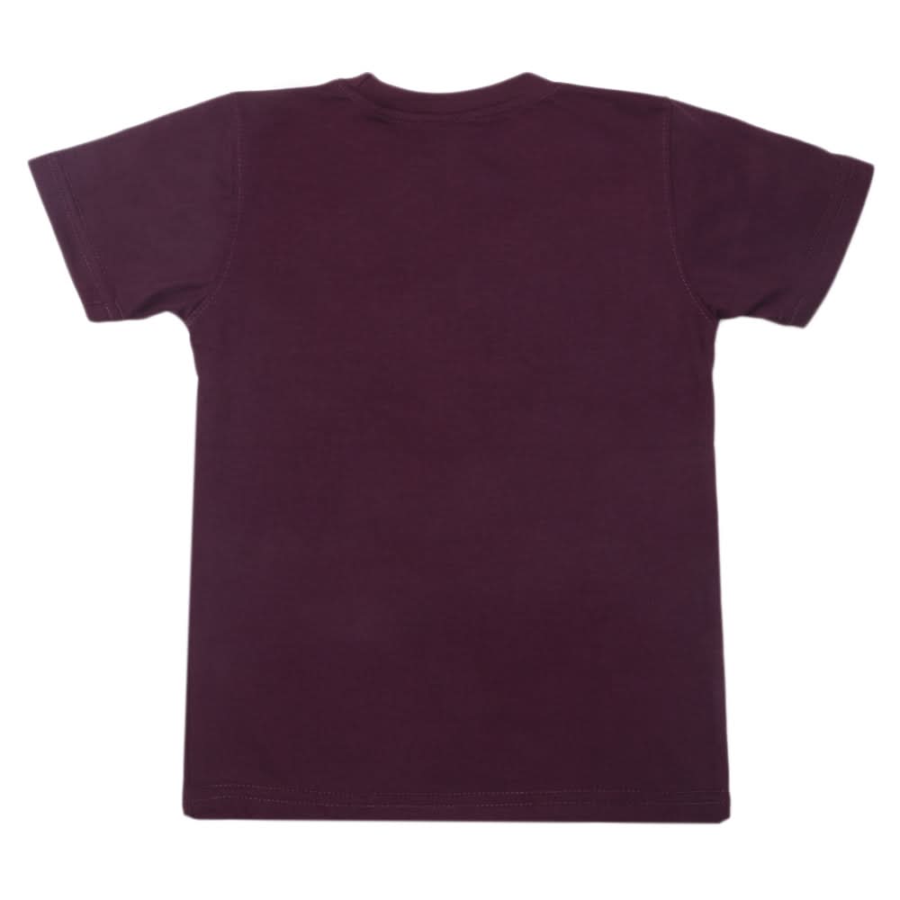 Boys Half Sleeves T-Shirt - Purple, Kids, Boys T-Shirts, Chase Value, Chase Value