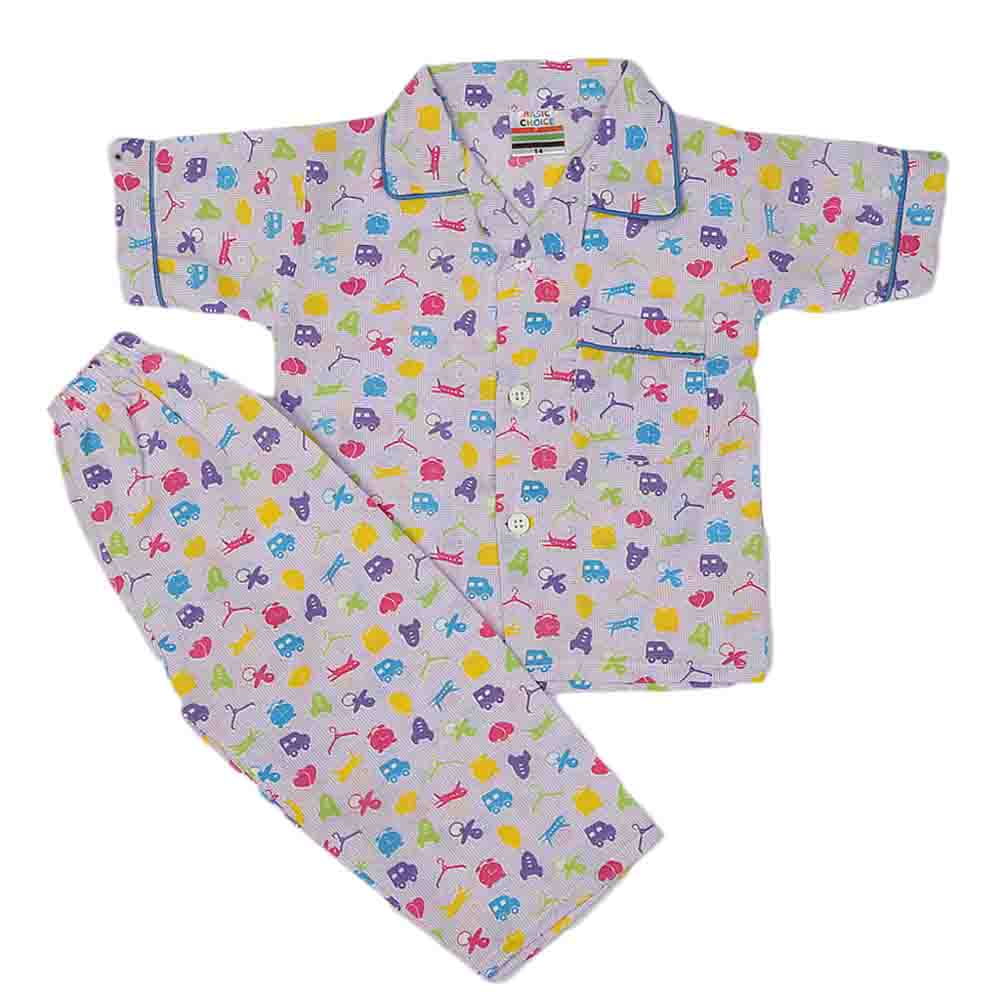 Boys Night Suit - Purple, Kids, Boys Sets And Suits, Chase Value, Chase Value