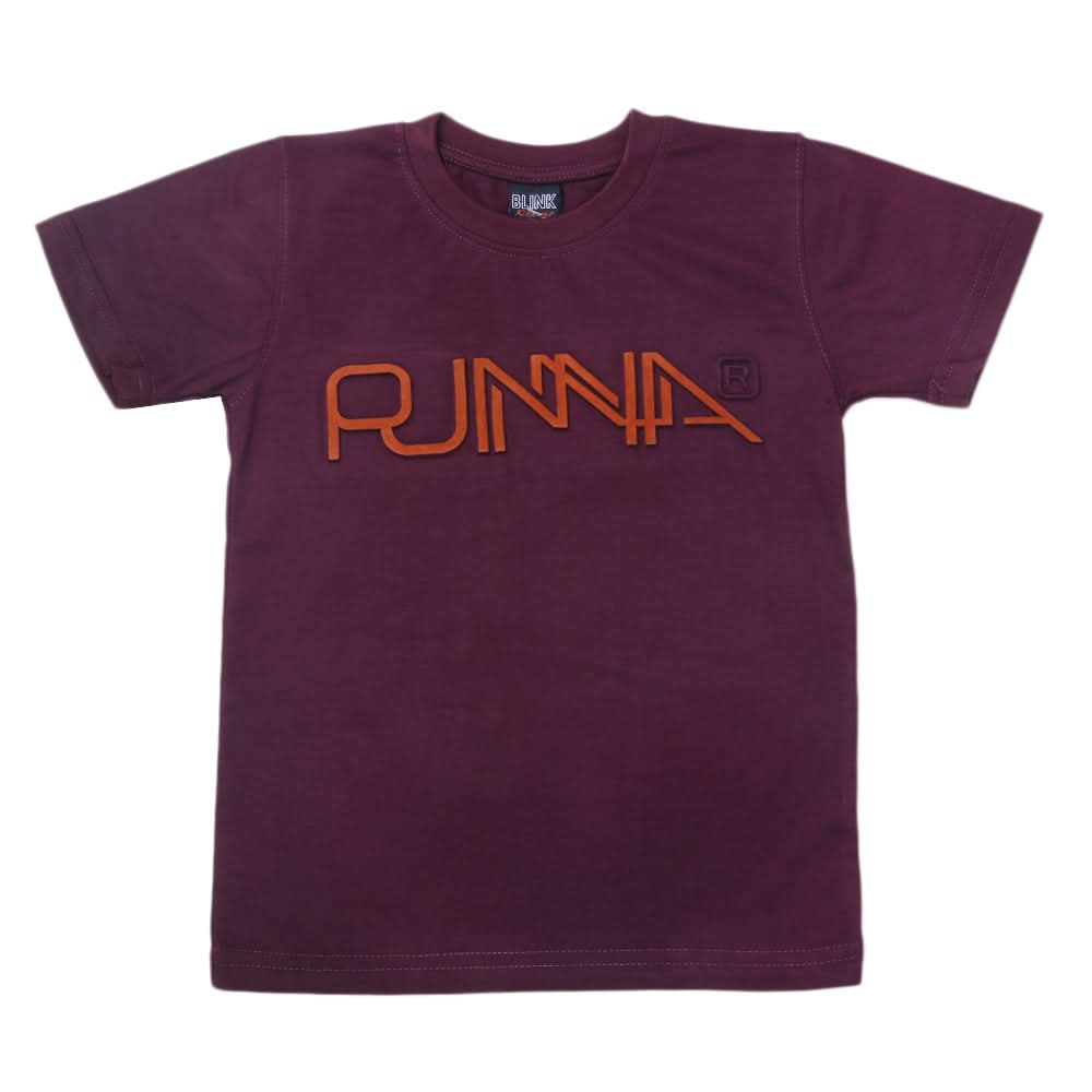 Boys Half Sleeves T-Shirt - Purple, Kids, Boys T-Shirts, Chase Value, Chase Value