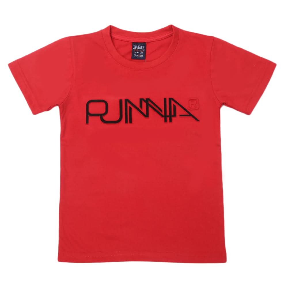 Boys Half Sleeves T-Shirt - Red, Kids, Boys T-Shirts, Chase Value, Chase Value