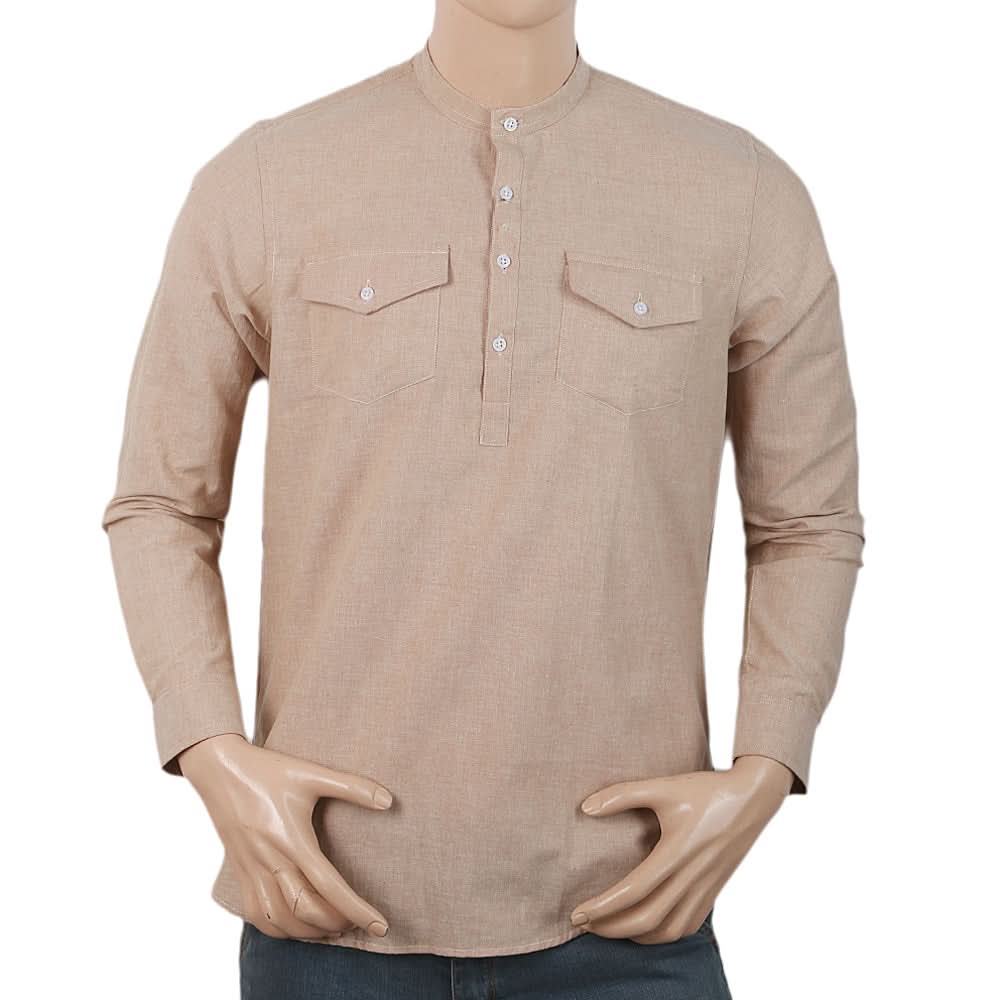 Men's Full Sleeves Casual Shirt - Beige, Men, Shirts, Chase Value, Chase Value