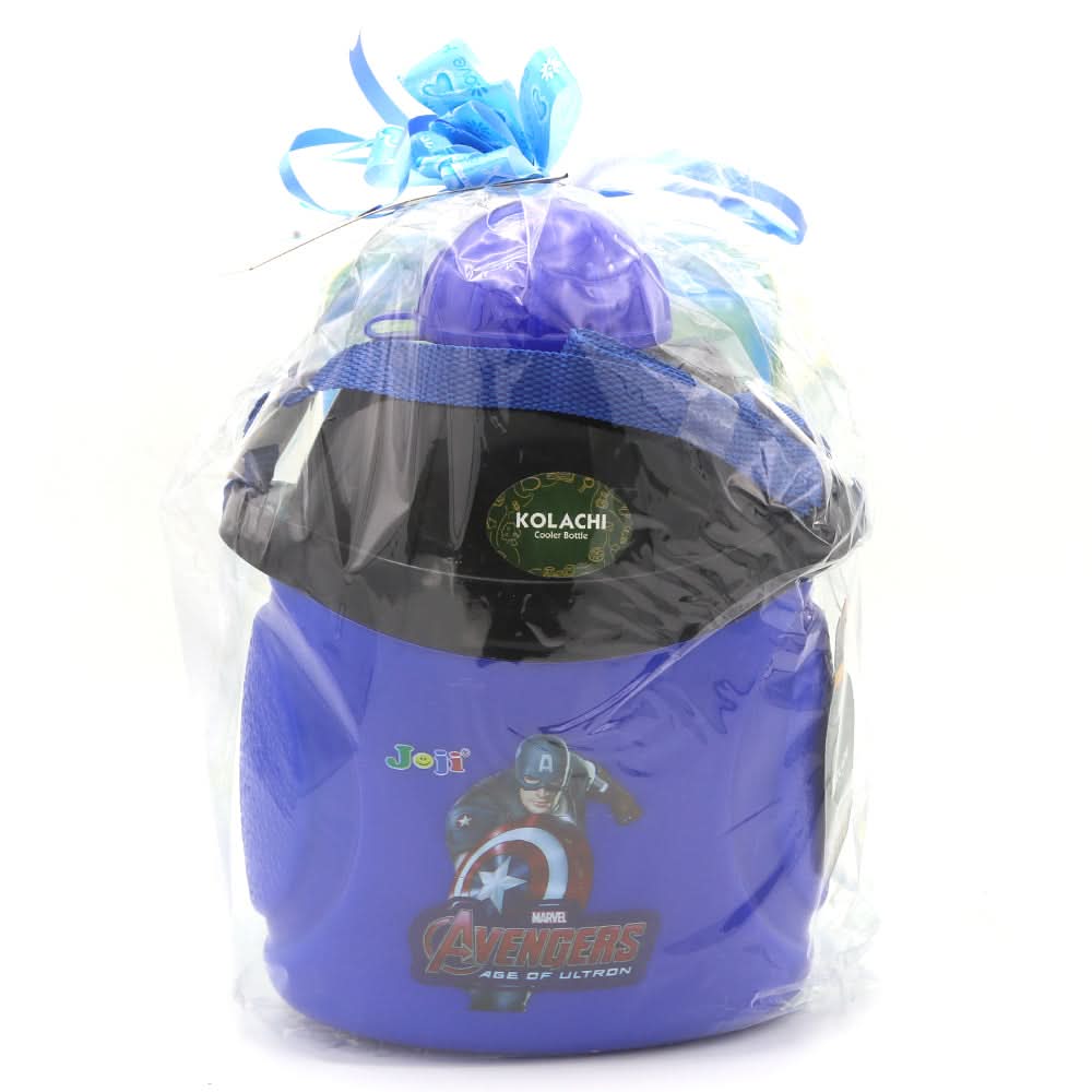 Water Bottle 600 ML with Lunch Box - Green, Kids, Tiffin Boxes And Bottles, Chase Value, Chase Value