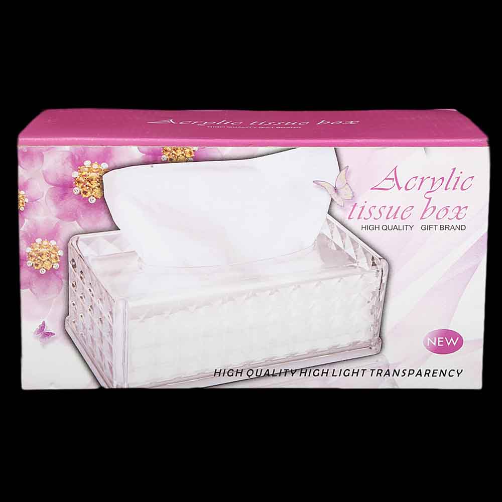 Acrylic  Tissue Box, Home & Lifestyle, Storage Boxes, Chase Value, Chase Value